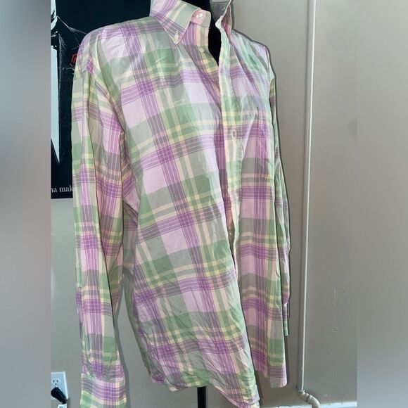 NWOT Burberry London plaid button down shirt size medium - Picture 3 of 5